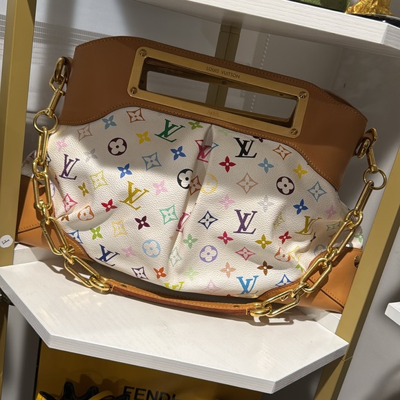 SOLD- Louis Vuitton Multicolor Monogram Judy Murakami Shoulder Handbag with COA - Picture 7 of 8
